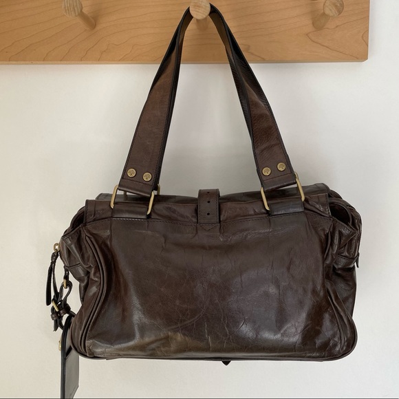 Mulberry brown leather shoulder bag - Picture 2 of 14